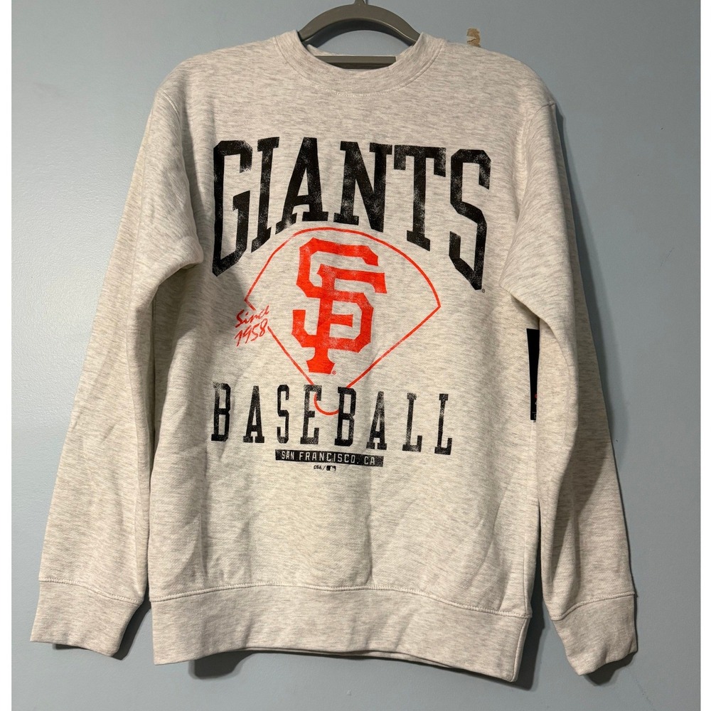 MLB San Francisco Giants Size Small Sweatshirt Heather Gray Knights Apparel 2712